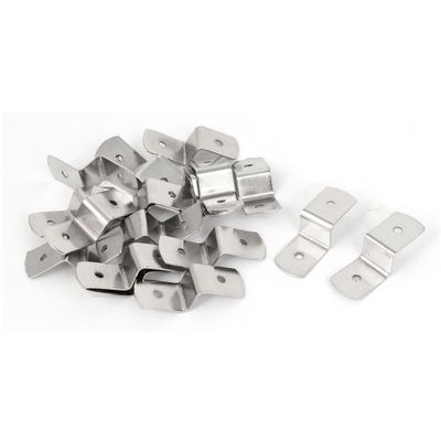 uxcell 38mm x 13mm x 11mm Metal Z Shape Picture Frame Braces Brackets Silver Tone 20PCS