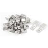 uxcell 38mm x 13mm x 11mm Metal Z Shape Picture Frame Braces Brackets Silver Tone 20PCS view 1