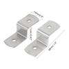 uxcell 38mm x 13mm x 11mm Metal Z Shape Picture Frame Braces Brackets Silver Tone 20PCS view 2