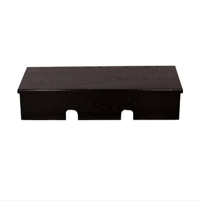 Black X-Large Smooth Top Sound Bar TV Riser 53x13x6 outside-50x12x5 1/4 Inside