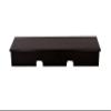 Black X-Large Smooth Top Sound Bar TV Riser 53x13x6 outside-50x12x5 1/4 Inside view 1