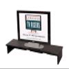Black X-Large Smooth Top Sound Bar TV Riser 53x13x6 outside-50x12x5 1/4 Inside view 2