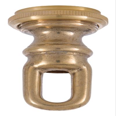 B&P Lamp Heavy Duty Brass Screw Collar Loop 3/8 Tap