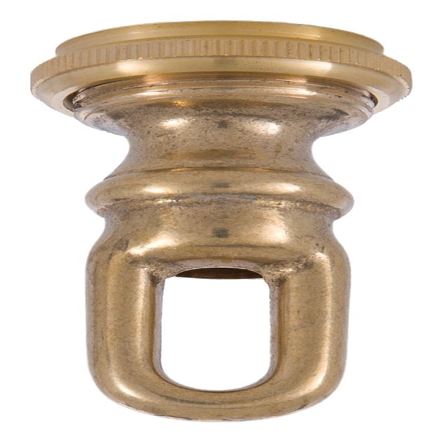 B&P Lamp Heavy Duty Brass Screw Collar Loop 3/8 Tap