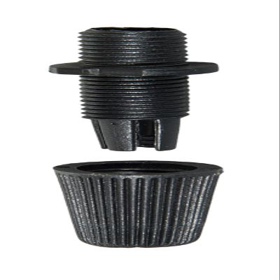 B&P Lamp Black Pulley Lamp Cord Grip Bushing