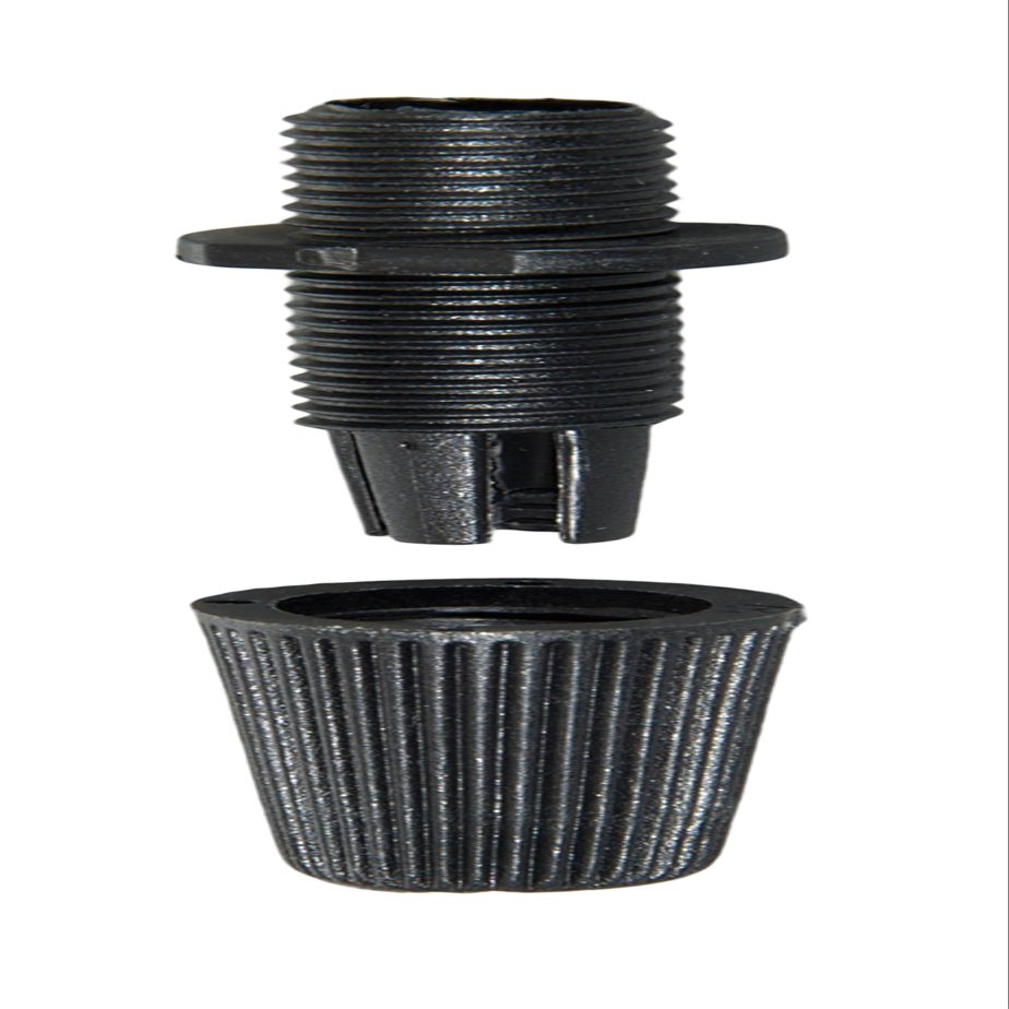 B&P Lamp Black Pulley Lamp Cord Grip Bushing