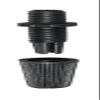 B&P Lamp Black Pulley Lamp Cord Grip Bushing view 2