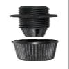 B&P Lamp Black Pulley Lamp Cord Grip Bushing view 3