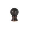 B&P Lamp Smooth Ball Design, 32mm Solid Brass Finial, Oiled Bronze Finish view 3