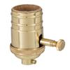 B&P Lamp Edison Size Full Dimmer Socket in Brass view 1