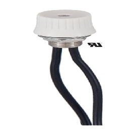 B&P Lamp White On-Off Button Rotary Switch with 6" Leads