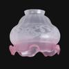 B&P Lamp Ruby Tint Art Nouveau Etched Fixture Shade view 1