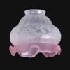B&P Lamp Ruby Tint Art Nouveau Etched Fixture Shade view 2