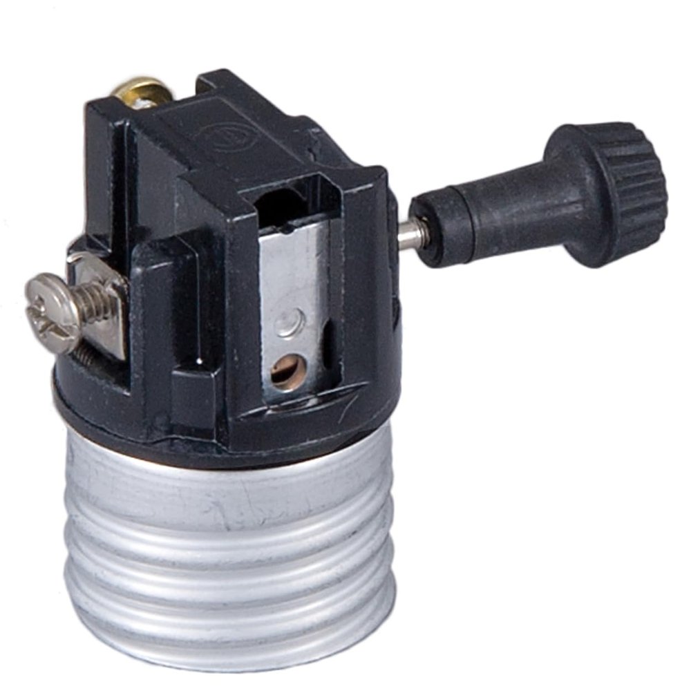 B&P Lamp 3-Way Med. Base, Turn-Knob Lamp Socket Interior