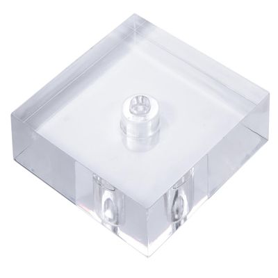 B&P Lamp 6 Inch Diameter Clear Square Acrylic Break