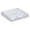 B&P Lamp 5 1/2 Inch Wide Clear Acrylic Square Square Lamp Base with Wire Way view 3