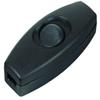 B&P Lamp Black in Line Feed Through Rocker Switch view 1