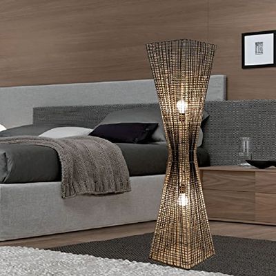 Handmade Rattan Hourglass Floor Lamp Tku007l Modern Contemporary Decor Lighting Living Family Bedroom