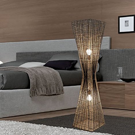 Handmade Rattan Hourglass Floor Lamp Tku007l Modern Contemporary Decor Lighting Living Family Bedroom