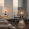 Handmade Rattan Hourglass Floor Lamp Tku007l Modern Contemporary Decor Lighting Living Family Bedroom view 2