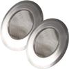 Stainless Steel Kitchen Sink Strainer Large Wide Rim 4.5" Set of 2 view 1