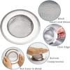 Stainless Steel Kitchen Sink Strainer Large Wide Rim 4.5" Set of 2 view 2