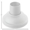 Hinkley Outdoor Pier Mount Base w/Canopy Cover, Classic White view 3