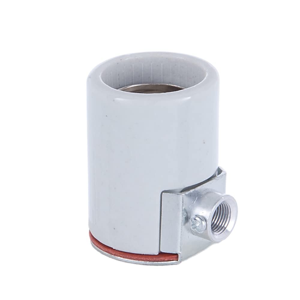 B&P Lamp Edison Size Porcelain Socket with Side Outlet