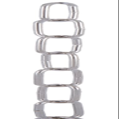 B&P Lamp Nickel Plated 10 Gauge Straight Sided Oval Chain