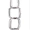 B&P Lamp Nickel Plated 10 Gauge Straight Sided Oval Chain view 2