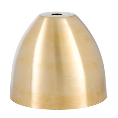B&P Lamp Bullet Shape Solid Spun Brass Modern Shade