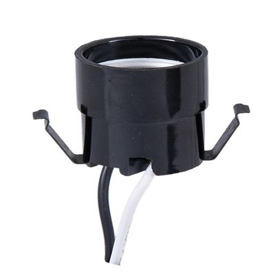 B&P Lamp Edison Size Socket with Clip and 8 Inch Lead Wires