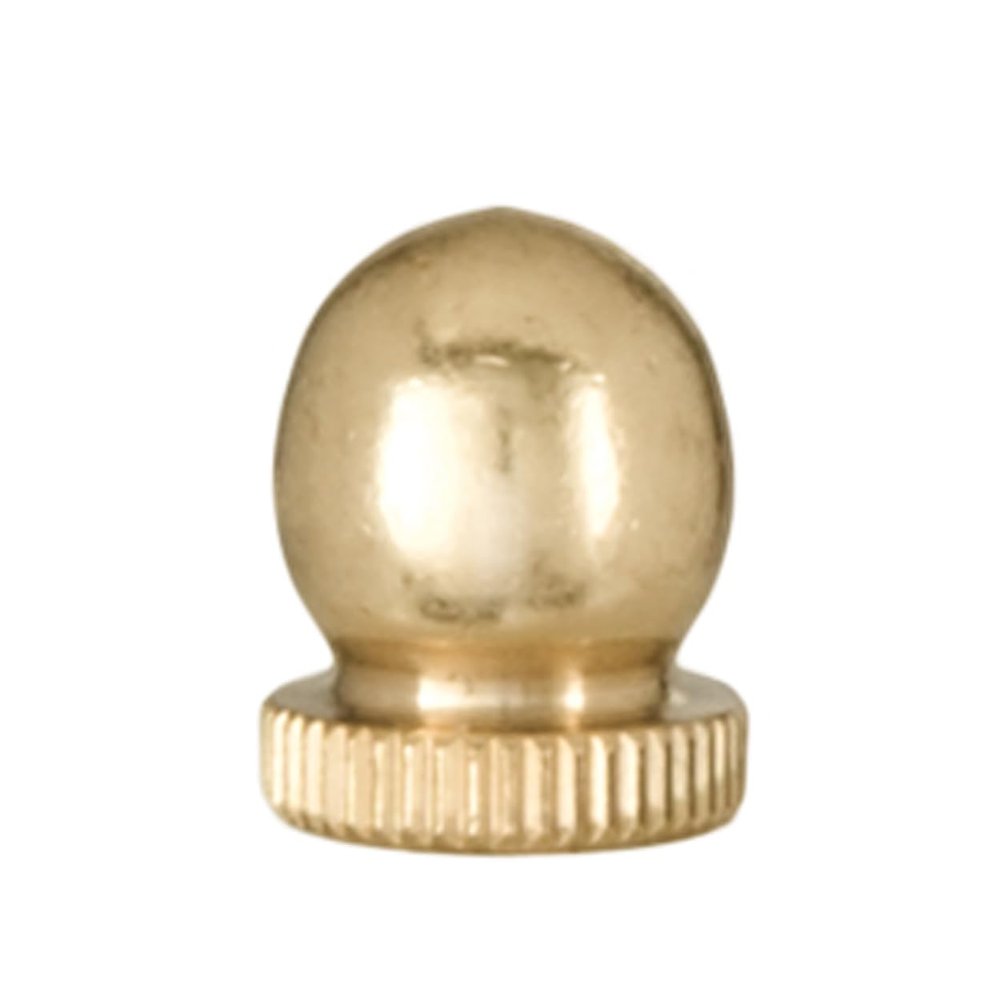 B&P Lamp Small, Antique Brass Knob Finial, 1/4-27F