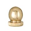 B&P Lamp Small, Antique Brass Knob Finial, 1/4-27F view 1