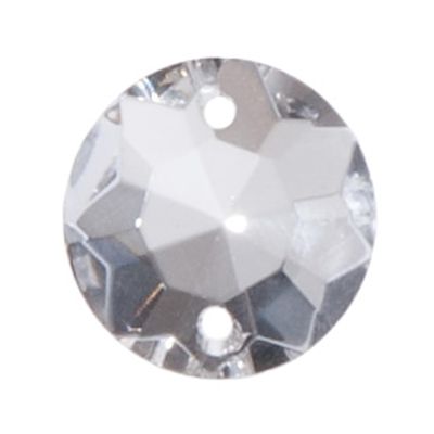 B&P Lamp 5/8" (16mm) Clear Crystal Round Rose Jewel