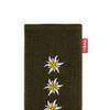 fitBAG Trachten Edelweiss Custom Tailored Sleeve for LeEco LePro 3. Fine Suit Fabric Pouch with Integrated Microfibre Lining for Display Cleaning view 4