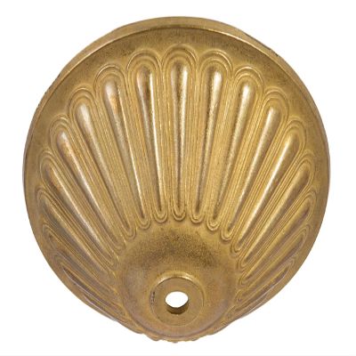 B&P Lamp 5-1/2 Inch Diameter Die Cast Brass Ceiling Light Canopy Plate Or Cap