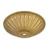 B&P Lamp 5-1/2 Inch Diameter Die Cast Brass Ceiling Light Canopy Plate Or Cap view 2