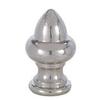 B&P Lamp Acorn Shape Cast Brass Finial in Nickel Finish view 2