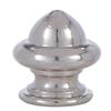 B&P Lamp Acorn Shape Cast Brass Finial in Nickel Finish view 3
