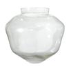 B&P Lamp American Made Clear Glass Schoolhouse Shade, 12 Inch Diameter, 6 Inch Fitter, Hand-Blown Crystal Glass Pendant Shade view 1