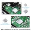 Smraza Case for Raspberry Pi 4 with Cooling Fan, 4PCS Heatsinks, 5V 3A USB-C Power Supply, USB Card Reader, 6 Feet Micro HDMI Cable, 6 Inch Micro HDMI to HDMI Adapter Cable (Black and Clear) view 4