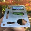 (5-Pack, Silver) Ninja Outdoorsman 11 in 1 Stainless Steel Credit Card Pocket Sized Survival Multi-Functional Gadget Tool - Great Gift or Stocking Stuffer for Camping, Hiking or Emergency view 3