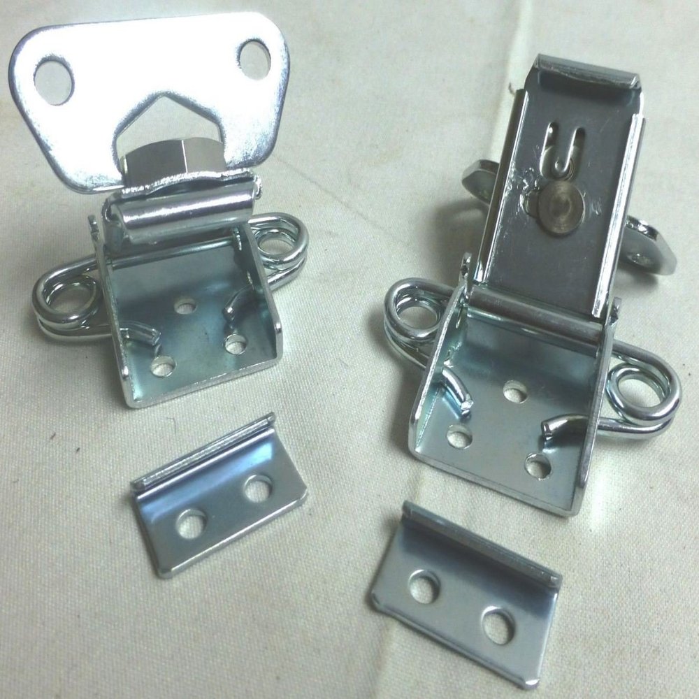 (2) Two Butterfly Latches (Surface Mount) with Keeper Plate.