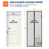 MAGZO Magnetic Screen Door Fits Door Size 32"x82", Hands-Free Mesh Gray view 2