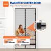 MAGZO Magnetic Screen Door Fits Door Size 32"x82", Hands-Free Mesh Gray view 4