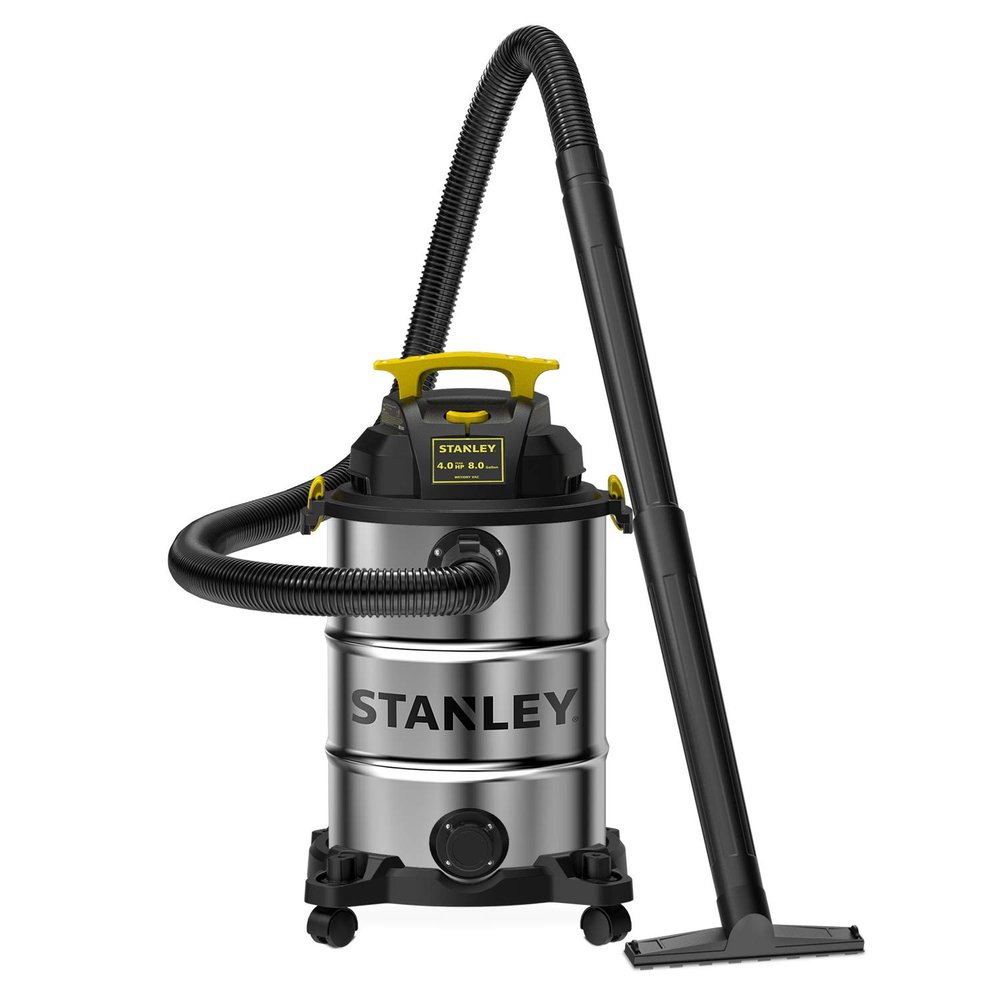 STANLEY Wet Dry Vacuum 8 Gallon 4 HP Peak Shop Vacuum with Attachment,SL18117