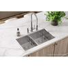Elkay Crosstown ECTSRA33229TBG2 Equal Double Bowl Dual Mount Stainless Steel Kitchen Sink Kit with Aqua Divide view 2