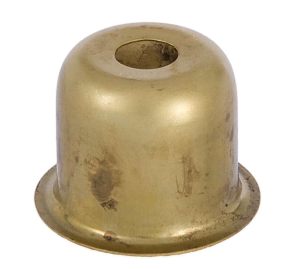 B&P Lamp 1 Inch Stamped Brass Candle Cup