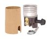 B&P Lamp On/Off Med. Base Socket Interior with 1/8F Threaded Connector and Paper Insulator view 1